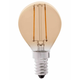 LEDlife 2W LED kronepære - Dimbar, karbon filamenter, røkt glass, ekstra varm, E14