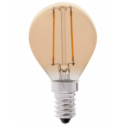 E14 LED Restsalg: LEDlife 2W LED kronepære - Dimbar, karbon filamenter, røkt glass, ekstra varm, E14