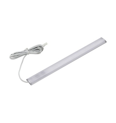 50 cm LED skapbelysning - 6mm høy, 12V DC, 4W, med plugg