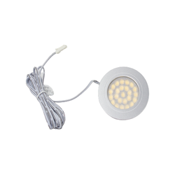 Downlights LEDlife RecoTouch møbelspot - Touch, Hull: Ø6 cm, Mål: Ø6,8 cm, børstet stål, 2,2W, 12V DC