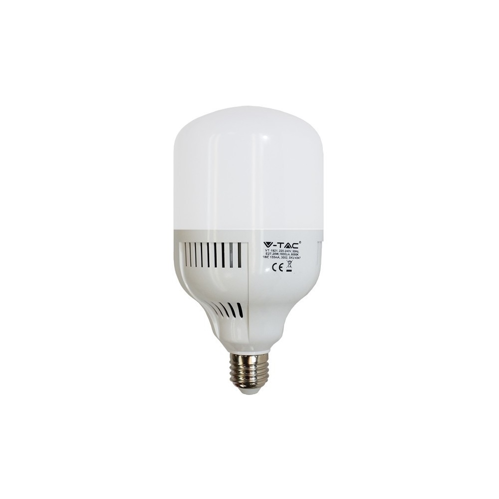 V-Tac 30W LED kolbe pære - 2700lm, E27 - Dimbar : Ikke dimbar, Kulør : Nøytral