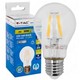 V-Tac 4W LED pære - Karbon filamenter, varm hvit, E27