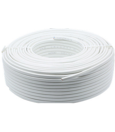 12-24V kabel hvit - 2x0,35mm², metervare, min. 5 meter