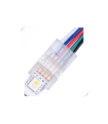 LED stripe samler til løse ledninger - 10mm, RGBW, IP20, 5V-24V