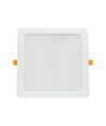 Spectrum 24W LED panel downlight - Hull: 19,5 x 19,5 cm, Mål: 22 x 22 cm, 230V, IP54 utendørs