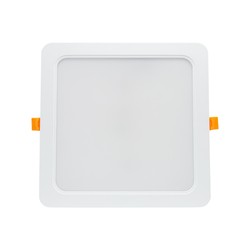 Spectrum 18W LED panel downlight - Hull: 14,5 x 14,5 cm, Mål: 17 x 17 cm, 230V, IP54 utendørs