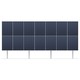 Solcelle markstativ 25° helling - Beregnet til 14 paneler fordelt på 2 rekker