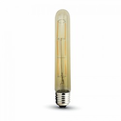 E27 vanlig LED V-Tac 6W LED pære - Karbon filamenter, T30, ekstra varm hvit, 2200K, E27