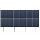 Solcelle markstativ 25° helling - Beregnet til 12 paneler fordelt på 2 rekker