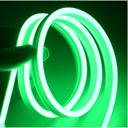 Neon Flex LED strip Grønn 8x16 Neon Flex LED - 5 meter, 8W pr. meter, IP67, 12V