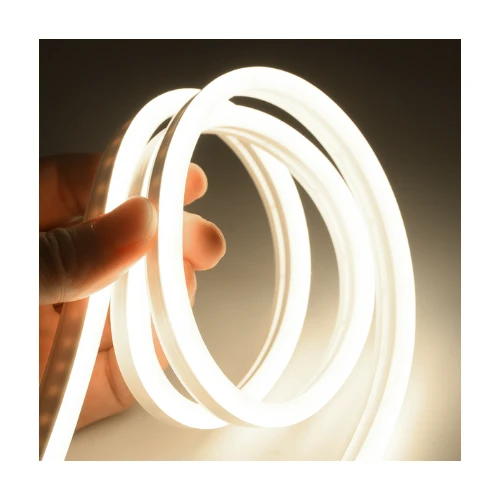 5m 8W pr. meter Kald hvit 8x16 Neon Flex LED - 12V DC, IP67