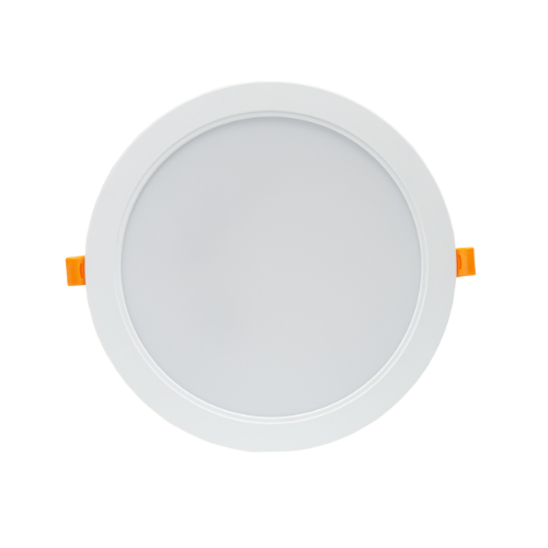 Spectrum 24W LED panel downlight - Hull: Ø19,5 cm, Mål Ø22 cm, 230V, IP54 utendørs