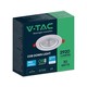 V-Tac 30W LED spotlight - Hull: Ø19,5 cm, Mål: Ø22,5 cm, 3,8 cm høy, Samsung LED chip, 230V