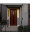 17W LED Corten vegglampe - IP65 utendørs, inkl. lyskilde
