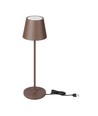 V-Tac oppladbar bordlampe, trådløs - Corten, IP54 utendørs bordlampe, touch dimbar