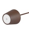 V-Tac oppladbar bordlampe, trådløs - Corten, IP54 utendørs bordlampe, touch dimbar