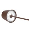 V-Tac oppladbar bordlampe, trådløs - Corten, IP54 utendørs bordlampe, touch dimbar