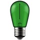 1W Farget LED kronepære - Grøn, Karbon filamenter, E27