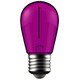 1W Farget LED kronepære - Lilla, Karbon filamenter, E27