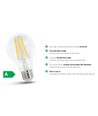 Spectrum 3,8W LED pære - 212 lm/W, A60, karbon filamenter, klart glas, E27