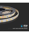 Outlet: V-Tac 14W/m CCT LED strip - 5m, IP20, 120 LED per meter, 24V