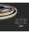 Outlet: V-Tac 14W/m CCT LED strip - 5m, IP20, 120 LED per meter, 24V