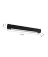 60cm Armatur - Til 1x 60cm LED-rør, sort