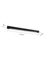 120cm Armatur - Til 1x 120cm LED-rør, sort
