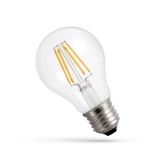 E27 7W LED-pære - A60, filament, ekstra varmhvit, 1800K