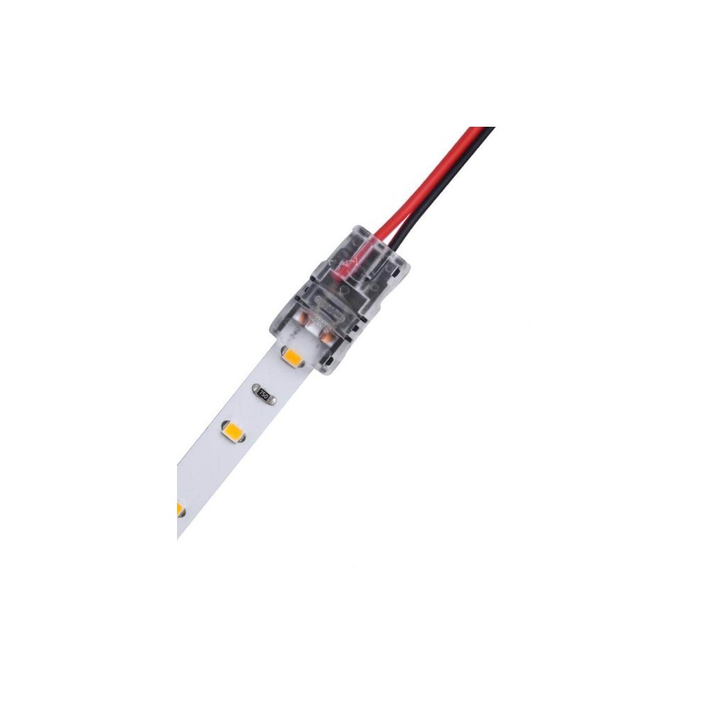 LED stripe samler til løse ledninger - 8mm, enkeltfarget, IP20, 5V-24V