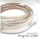 Outlet: 5 m. vanntett LED strip (Type Z) - 230V, IP67, 120 LED/m, 9W/m, 1200 lumen/m