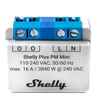 Shelly Plus 1PM Mini - WiFI effektmåler uden relé (230VAC)