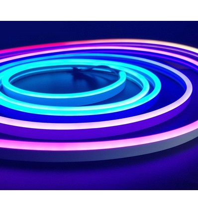 10m 16W/m RGBIC Neon Flex-list - 24V DC, IP20, 96 LED pr. meter, 8x16