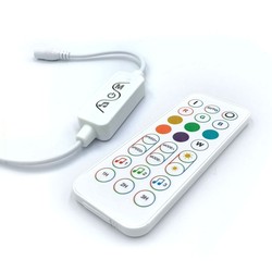 RGBIC LED strip tilbehør 12V/24V RGBIC kontroller med fjernkontroll - RF trådløs, slim fjernbetjening, 4 pins