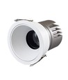 11W downlight - RA92, Hull: Ø7,5 cm, Mål: Ø8,4 cm, hvit kant, dimbar, 230V