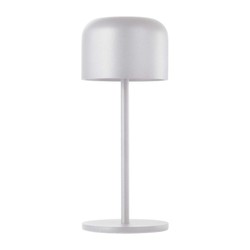 Bordlampe Outlet: V-Tac oppladbar CCT bordlampe - Hvit, IP54, touch dimbar, modell mini