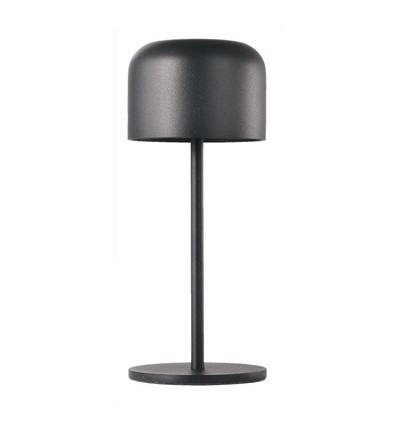 V-Tac oppladbar CCT bordlampe - Svart, IP54, touch dimbar, modell mini