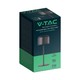 V-Tac oppladbar CCT bordlampe - Svart, IP54, touch dimbar, modell mini