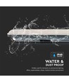 V-Tac vanntett 36W komplett LED armatur - 120 cm, 120lm/W, gjennomgangskobling, Mikrobølgesensor, IP65, 230V
