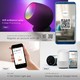 Smart Hjem lampe med RGB+WW - Svart, Tuya/Smart Life, kompatibel med Google Home, Alexa og smarttelefoner.