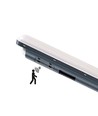 V-Tac vanntett 36W komplett LED armatur - 120 cm, 120lm/W, gjennomgangskobling, Mikrobølgesensor, IP65, 230V