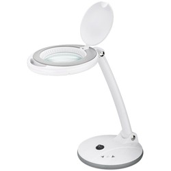  LED forstørrelseslampe 6W - Hvit, bordlampe