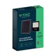 V-Tac 20W Solar flomlys LED - Svart, inkl. solcelle, fjernkontroll, IP65