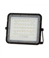 6W Solcelle-lyskaster LED - IP65, sort, inkl. solcelle, fjernkontroll, innebygd batteri