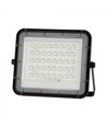 V-Tac 6W Solar flomlys LED - Svart, inkl. solcelle, fjernkontroll, innebygd batteri, IP65