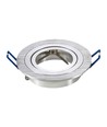 MR16 eller GU10 Downlight-sett - Uten lyskilde, børstet aluminium, Hull: Ø7,5 cm, Mål: Ø9,1 cm