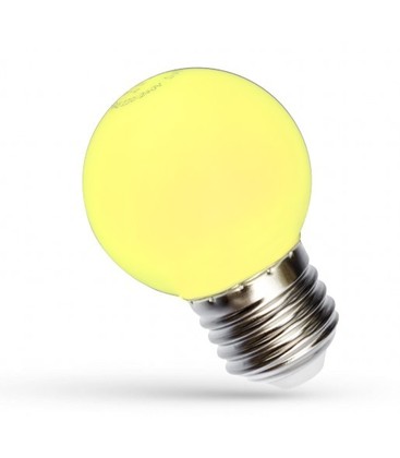 Spectrum 1W LED dekorativ pære - Gul, G45, E27