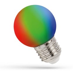 Spectrum LED Spectrum 1W LED RGB-pære - E27