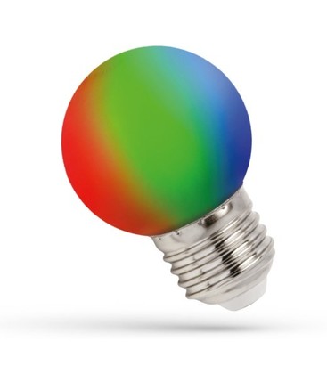 Spectrum 1W LED RGB-pære - E27