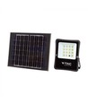 V-Tac 12W Solar flomlys LED - Svart, inkl. solcelle, fjernkontroll, IP65